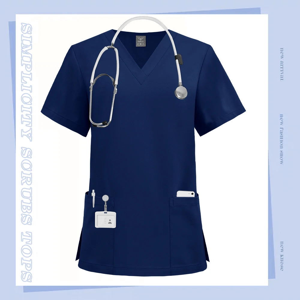 Professional Beauty Salon Scrub Top