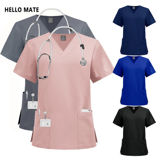 Professional Beauty Salon Scrub Top