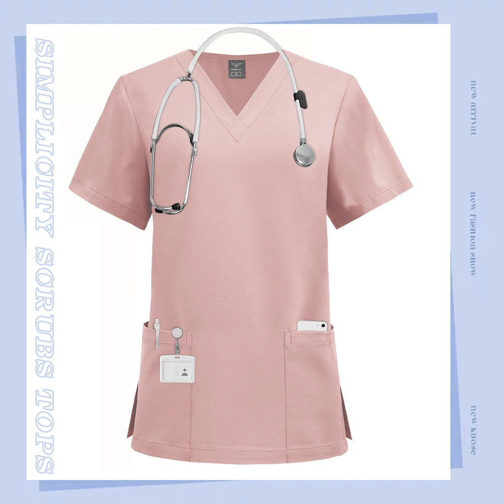 Professional Beauty Salon Scrub Top