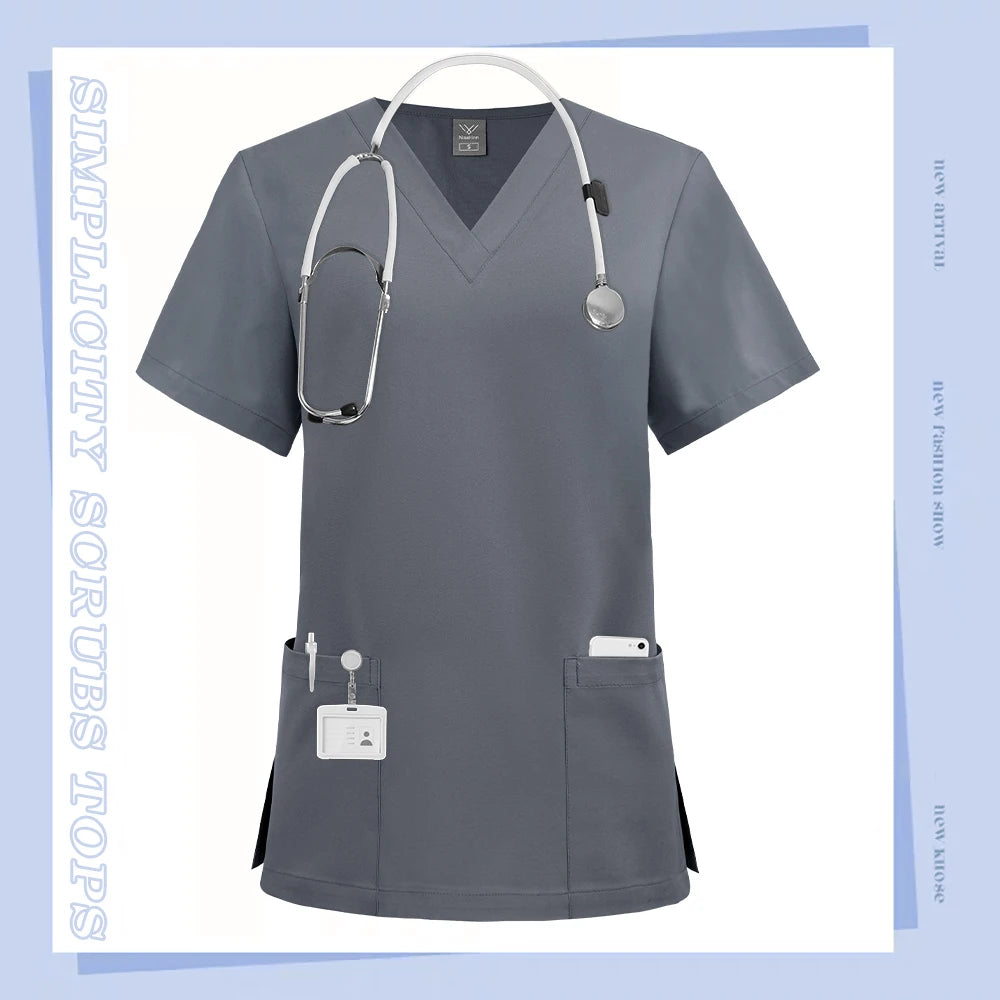 Professional Beauty Salon Scrub Top