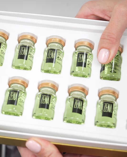 Zena SM Refit vials in a presentation box